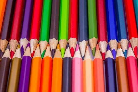 Colored pencils Stock Photos