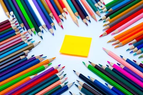 Colored pencils Stock Photos