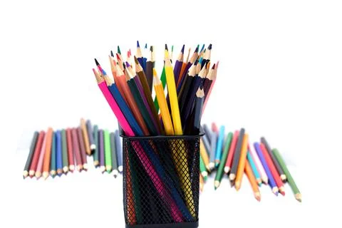 Colored pencils Stock Photos