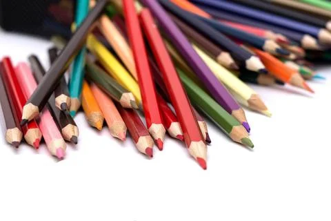 Colored pencils Stock Photos