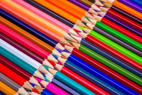 Colored pencils Stock Photos