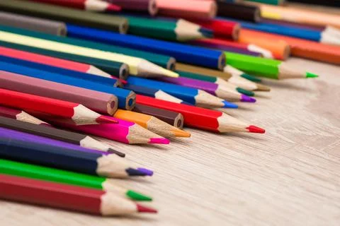 Colored pencils Stock Photos