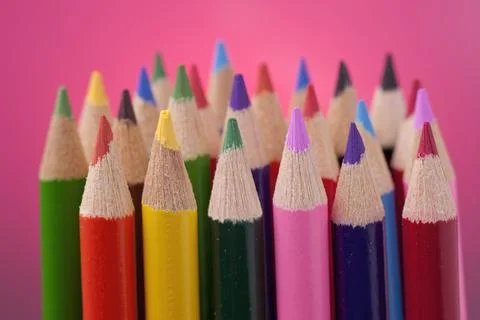 Colored pencils. Stock Photos