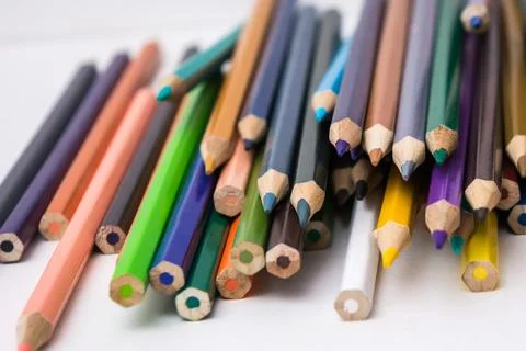 Colored pencils Stock Photos