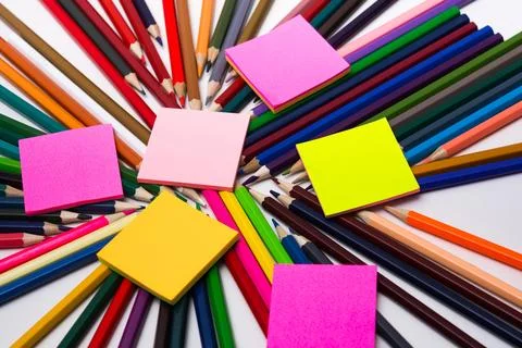 Colored pencils Stock Photos