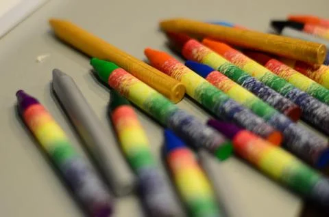 Colored pencils on a plotting paper 写真素材