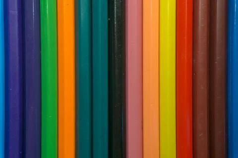 Colored pencils without a background (2) Stock Photos
