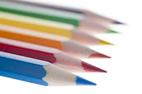 Colored pensils Stock Photos