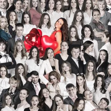 Colored people Stock Photos