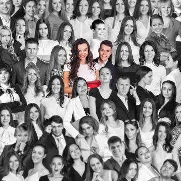 Colored people Stock Photos