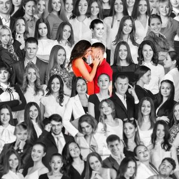 Colored people Stock Photos