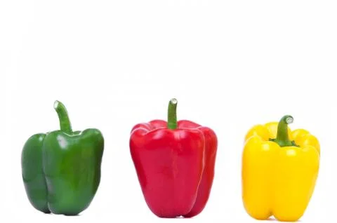 Colored peppers Stock Photos