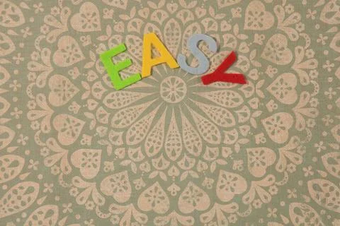 Colored phrase easy drawn on chalkboard Stock Photos
