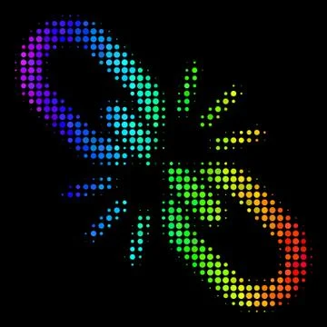 Colored Pixel Break Chain Link Icon 스톡 일러스트