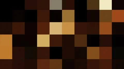 Colored pixel squares create background. Motion. Background of flashing colorful Stock Illustration