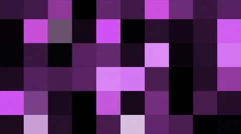 Colored pixel squares create background. Motion. Background of flashing colorful Stock Illustration