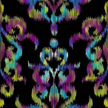 Colored pixel wave seamless pattern. Vector pixel art pattern 스톡 일러스트