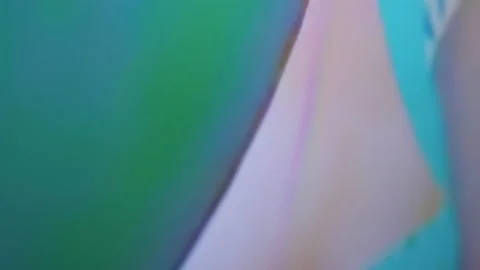 Colored Pixels, Abstract Patterns, when Viewed from a Close-up View of Program Video stock 159035944