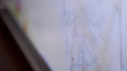 Colored Pixels, Abstract Patterns, when Viewed from a Close-up View of Program Video stock 159036556