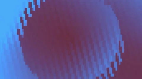 Colored Pixels Circle Gradient Flow Illusion Motion Loop Abstract Background Stock Footage 143272104