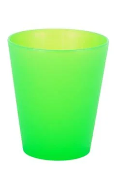 Colored plastic cup Stock Photos