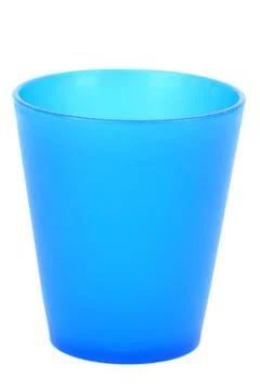 Colored plastic cup Stock Photos
