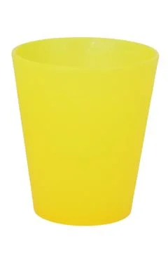 Colored plastic cup Stock Photos