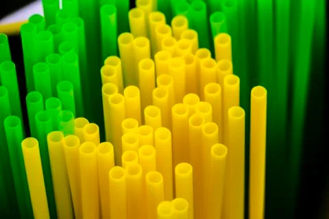 Colored plastic tubes Stock Photos