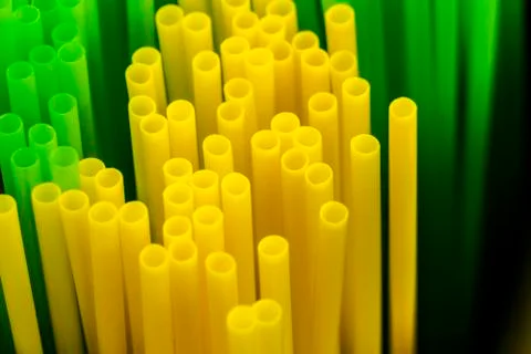 Colored plastic tubes Stock Photos