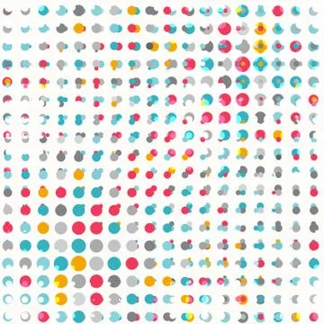 Colored point seamless texture Stock Illustration