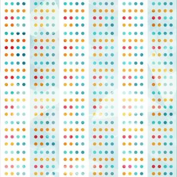Colored points seamless pattern Stock Illustration