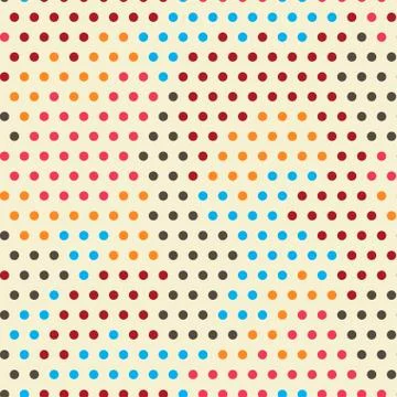 Colored points seamless pattern Illustrazione stock