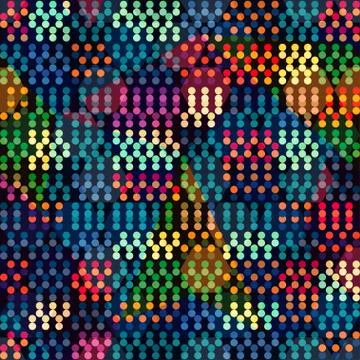 Colored points seamless pattern. Stock Illustration