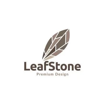Colored polygon leaf wood logo design vector graphic symbol icon sign illus.. Stock Illustration
