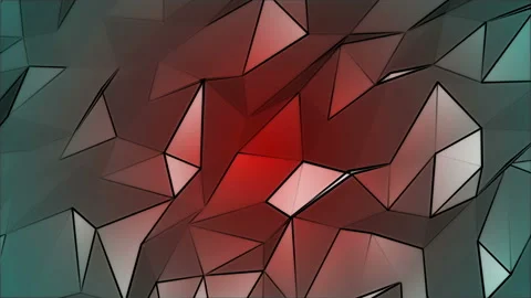 Colored Polygonal Geometric Slow Surface Motion Background Stock Footage 90721124