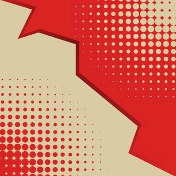 Colored Pop Art bicolor back Stock Illustration
