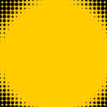 Colored Pop Art yellow background Stock Illustration