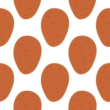 Colored potato element icon Potato eco production Stock Illustration