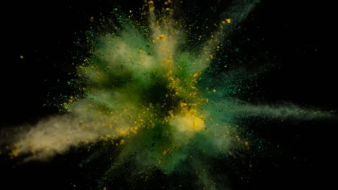 Colored powder explosion, abstract close up dust Stock Footage 122815021