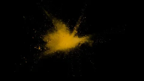 Colored powder explosion, abstract close up dust Stock Footage 122823678