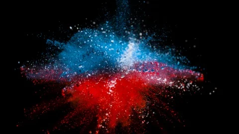 Colored powder explosion, abstract close up dust 스톡 동영상 122824594