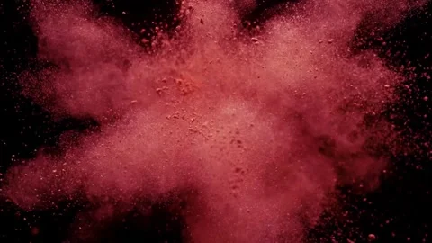 Colored powder explosion, Slow motion video footage Stock Footage 305264313