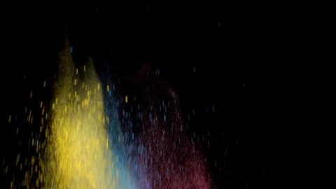 Colored Powder Stock Footage 81733257