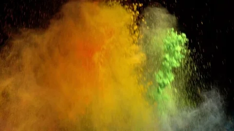 Colored Powder Stock Footage 81733457