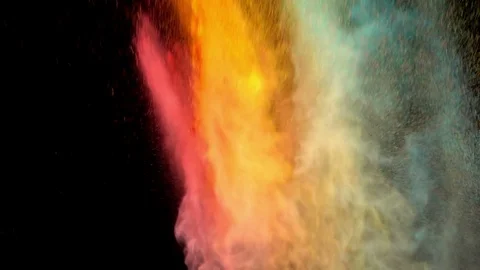 Colored Powder Stock Footage 81733573