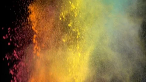 Colored Powder Stock Footage 81733841