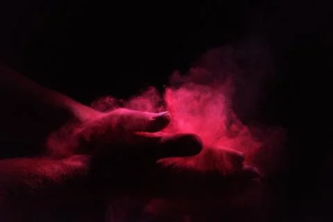 Colored powder 스톡 사진