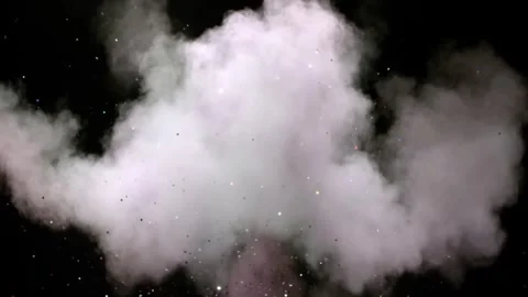 Colored powder with the upward explosion effect Video stock 305696545