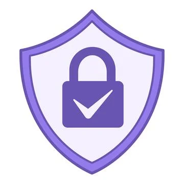 Colored Protect Icon. Vector Illustration. Used In Program Interfaces, Data.. 库存插图