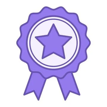 Colored Quality Icon. Vector Icon. Award, Medal, Certified, Approved, Quali.. Stock Illustration